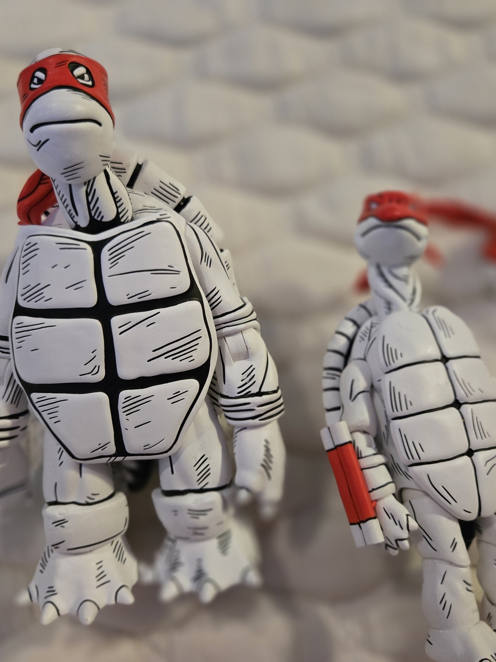 NECA Eastman & Laird TMNT The First Turtles 2-Pack Black/White Accessories